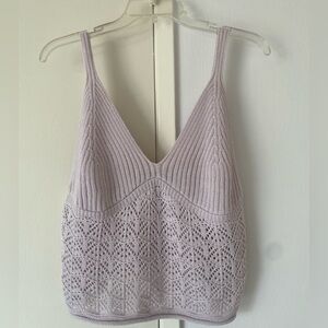 EUC - lavender knit tank top Forever 21, size OX